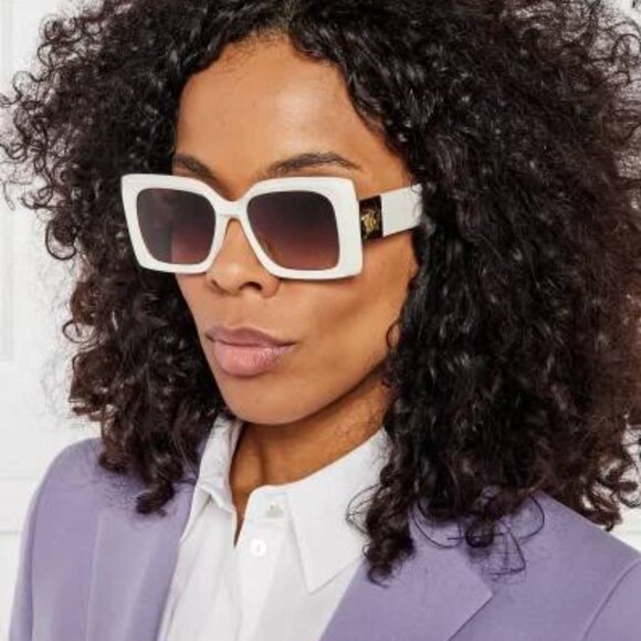 Versace VE4467U 108/87 Square Sunglasses - Havana/Grey main image 8